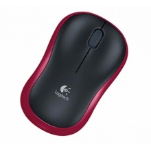 羅技 M186 無(wú)線光學(xué)鼠標(biāo) 紅黑色