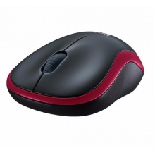 羅技 M185 無線鼠標(biāo) 紅黑色