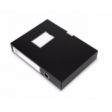 得力 5602 粘扣檔案盒 A4 黑色 35mm