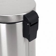 EKO 9215 心悅圓形腳踏靜音垃圾桶 12L 砂鋼色 