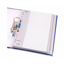 齊心 IX900 易分類 字母索引紙 A4 21頁A-Z 11孔 PP