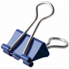 齊心 B3635 彩色長尾票夾 19mm 40只/筒