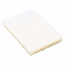 得力 3809 塑封膜 5寸 70mic 透明白色 100張/包