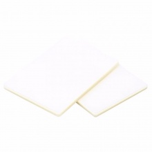 得力 3810 塑封膜 6寸 70mic 透明白色 100張/包