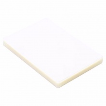 得力 3810 塑封膜 6寸 70mic 透明白色 100張/包