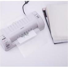 得力 3817 加厚型塑封膜 A4 125mic 透明白色 100張/包