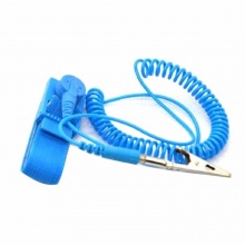 防靜電有線手腕帶帶松緊 PU 藍(lán)色