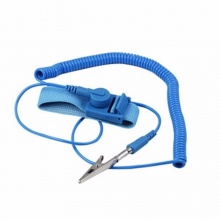 防靜電有線手腕帶帶松緊 PU 藍(lán)色