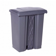 白云 AF07331 腳踏式垃圾桶 45L 灰色