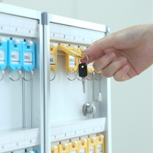 得力 50800 鋁合金鑰匙管理箱 24位 銀色