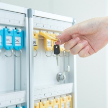 得力 50803 鋁合金鑰匙管理箱 120位 銀色