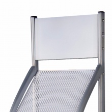 得力 9309 報(bào)刊雜志架精致型 303*303*1415mm 灰色