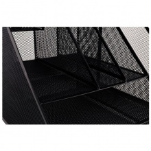 得力 9832 金屬材質(zhì)多功能組合式文件框 黑色