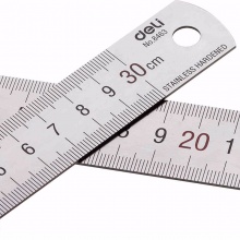 得力 8462 鋼直尺 20cm