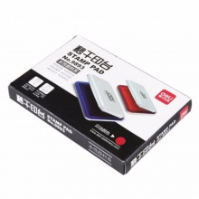 得力 9893 秒干快干印臺(tái) 143*87mm 紅色