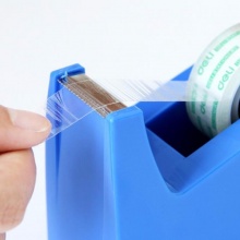 得力 810 透明膠帶切割器膠帶座18mm 混色