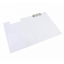 得力 72500 樂(lè)素系列豎式折頁(yè)板夾 A4 白色