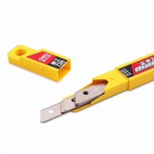 得力 2012 小號(hào)美工刀片 9mm 銀色 10片/盒