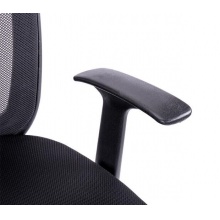 得力 4902 人體工程靠背辦公椅 黑色