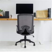 得力 4902 人體工程靠背辦公椅 黑色