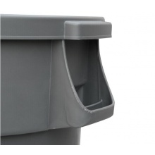 白云 AF07508 圓形大號(hào)垃圾桶(不帶底座）168L 灰色