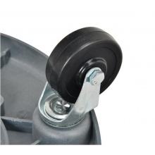 白云 AF07502 圓形大號垃圾桶(帶底座）120L 灰色