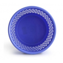 得力 9553 圓形字紙簍 Φ26cm 藍(lán)色