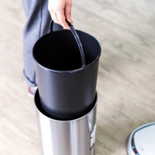 得力 9559 感應(yīng)式垃圾桶 12L 銀色