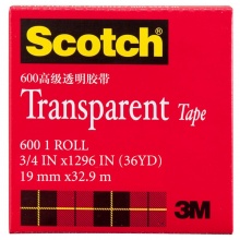 思高 600-3/4透明膠帶 19mm*32.9m