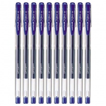 三菱 UM-100 雙珠水筆/啫哩筆 0.5mm 藍色 10支/盒