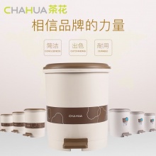 茶花 15021k 腳踏圓形垃圾桶 6L