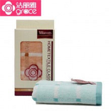 潔麗雅 2034-2 純棉強(qiáng)吸水舒適面巾 73*35cm