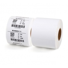 得力 11914 銅版標(biāo)簽紙 80*50mm 白色 1000張/卷