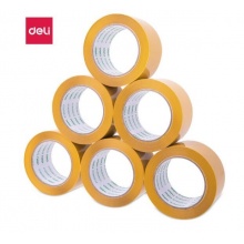 得力 30237 封箱膠帶 48mm*40y 米黃色 6卷/筒