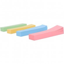 得力 7730 四色創(chuàng)意便簽紙 76*19mm 混色