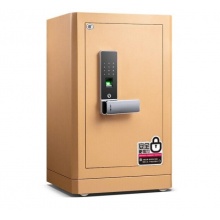 得力（deli）4115 指紋密碼雙重鎖控保險箱 高52cm 金色