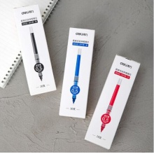 得力 S659 直液式走珠筆替芯 0.5mm 黑色 10支/盒