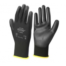 安思爾Ansell 48-126 滌綸PU涂層手套 8碼 黑色 12副/打 12打/箱