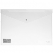 得力 5505 按扣式文件袋 A4 透明 10個(gè)/包