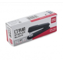 得力 0314 標(biāo)準(zhǔn)型訂書機(jī) 24/6 黑色 50頁