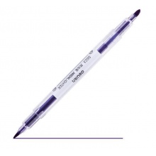 得力 S623 雙頭熒光筆 紫色 12支/盒