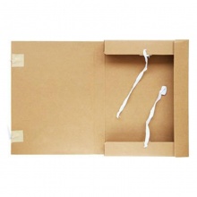 得力 5923 純漿牛皮紙檔案盒 30mm 黃色 10個/包