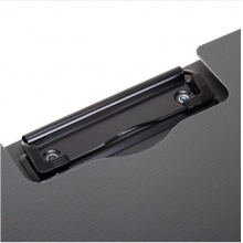 得力 5016 豎式折頁(yè)板夾 A4 灰色