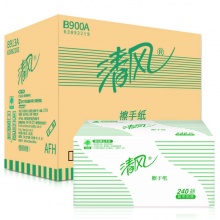 清風 B900A 兩折擦手紙 240抽/包 20包/箱