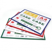 裝得快 JX-504 磁性硬膠套 A4 黃色 10個/盒