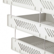 齊心(Comix) B2060 三層文件盤 灰色