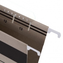 齊心(Comix) A1812 易查找吊掛文件夾 A4 灰色 25個/盒