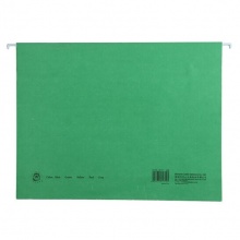 齊心(Comix) A1812 易查找吊掛文件夾 A4 綠色 25個/盒