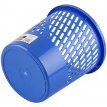 齊心(COMIX) L202 耐用經(jīng)濟型圓紙簍 直徑25.5cm 藍(lán)色