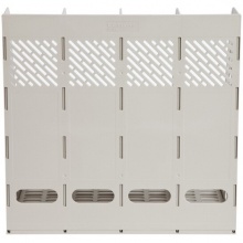 齊心(Comix) B2174 牢固耐用四聯(lián)文件盤 灰色